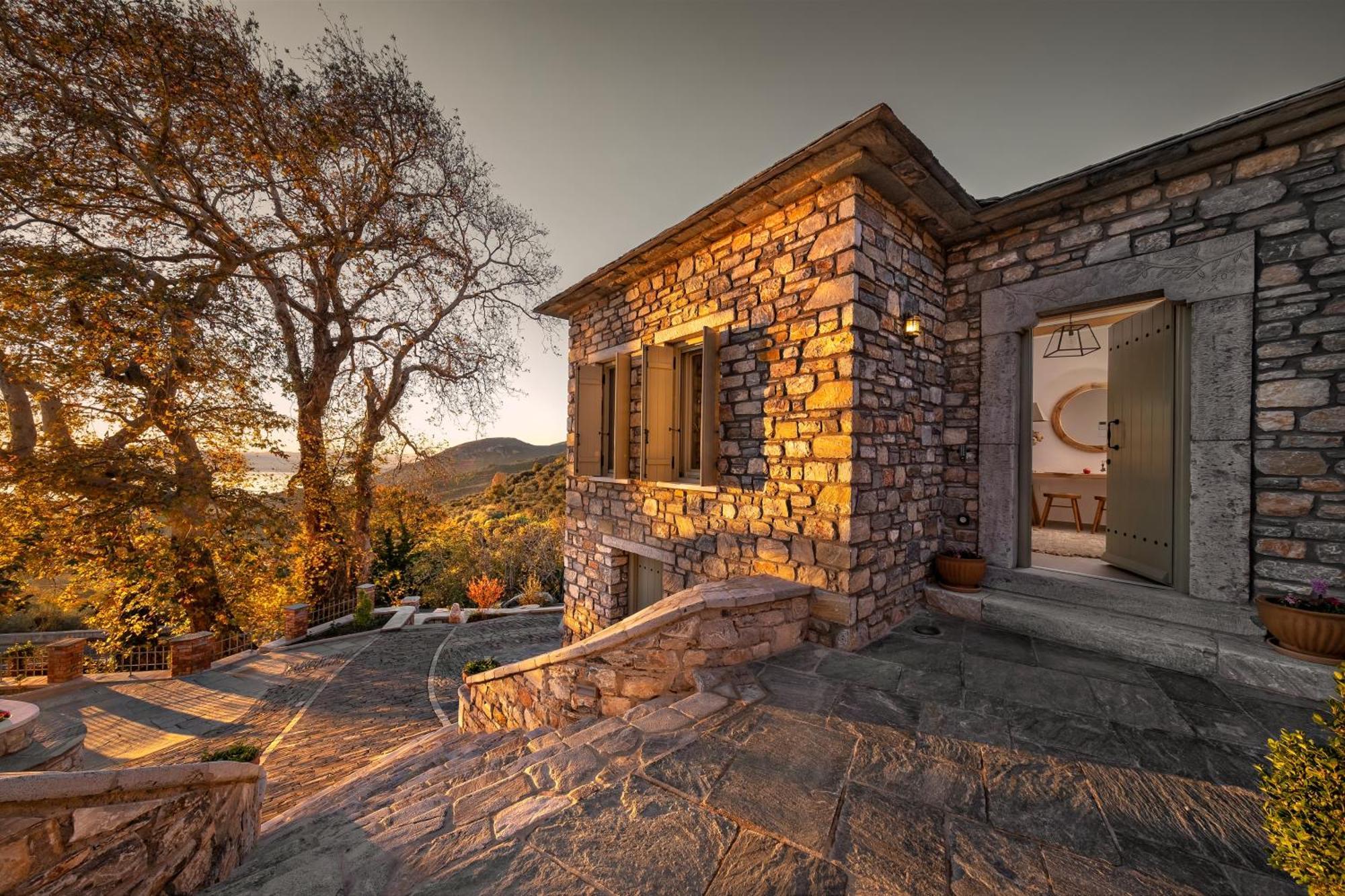 Strofilos Villas Áyios Vlásios Bagian luar foto
