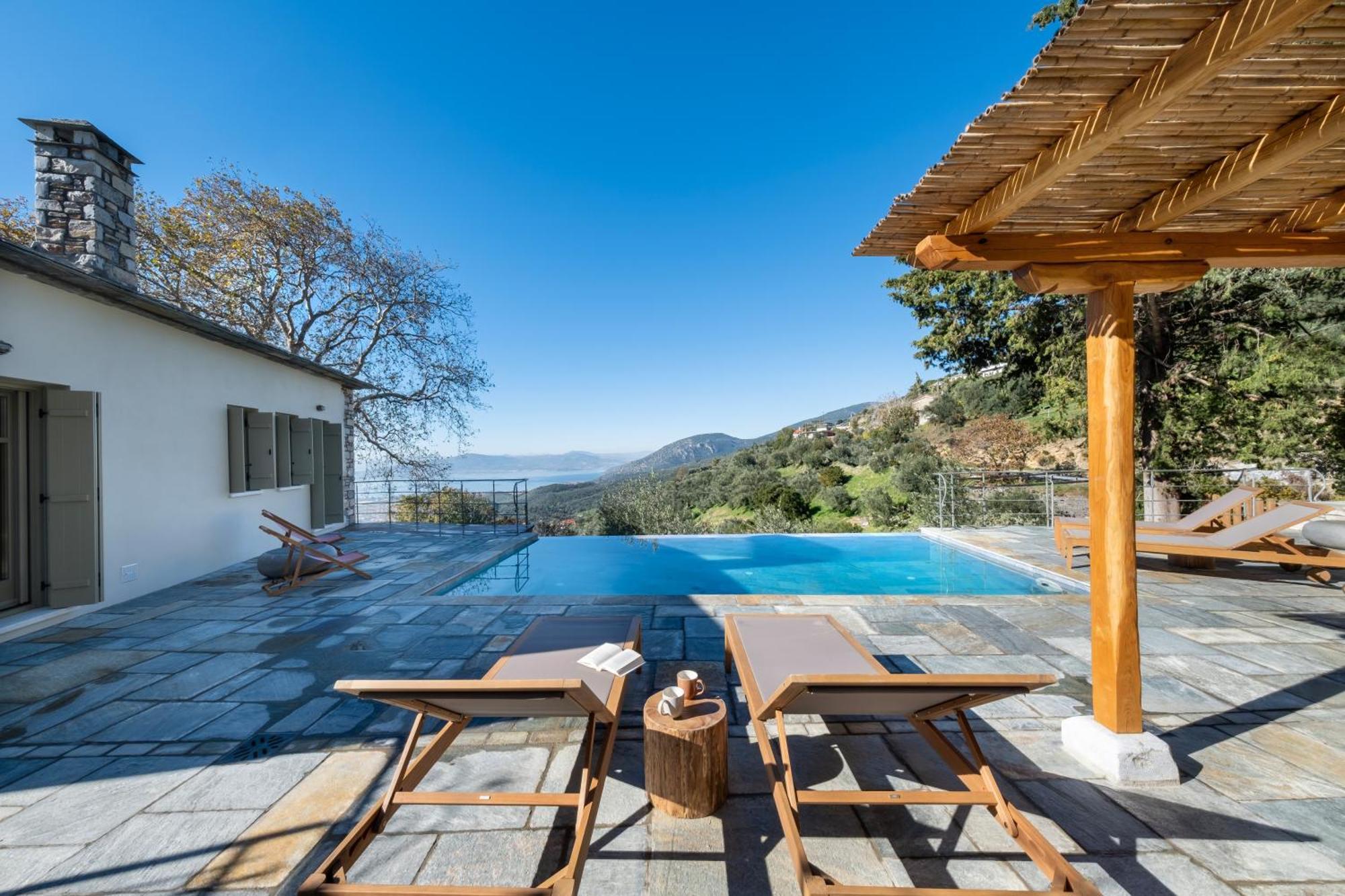 Strofilos Villas Áyios Vlásios Bagian luar foto