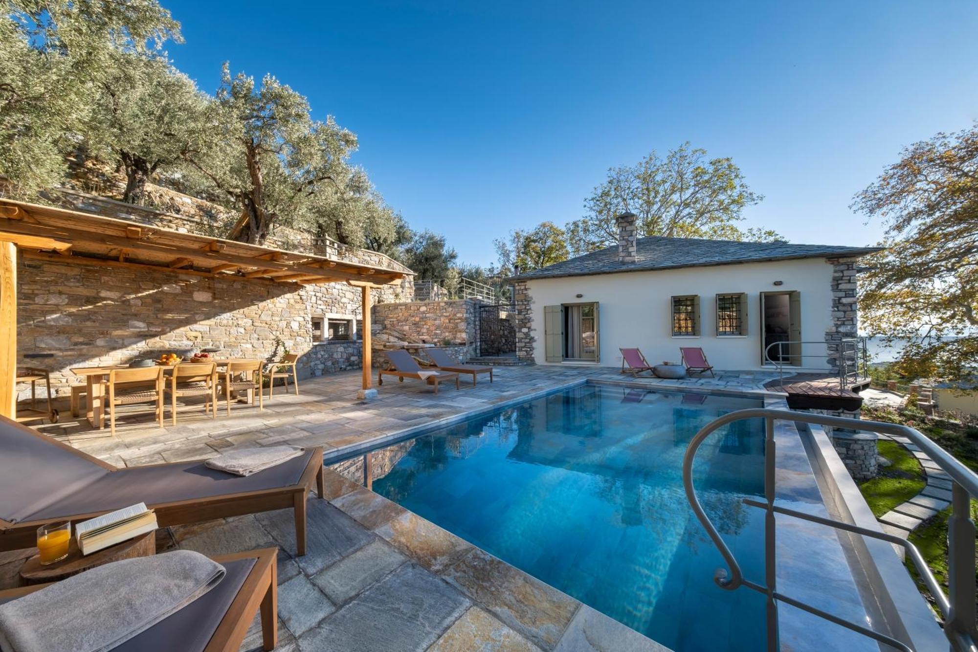 Strofilos Villas Áyios Vlásios Bagian luar foto